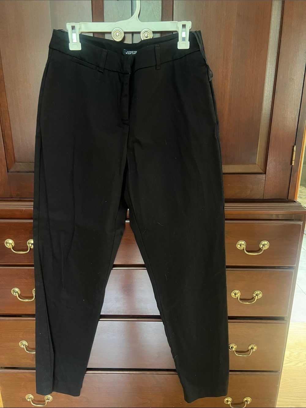 Jones New York Black Womens Pants - Straight Tailored Cut